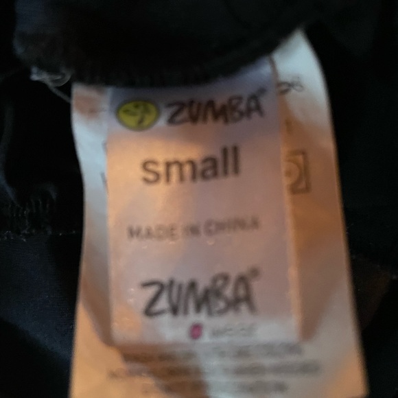 Zumba Fitness Black Spell Out Breathable Dance Joggers Women's Size Small - Picture 5 of 5